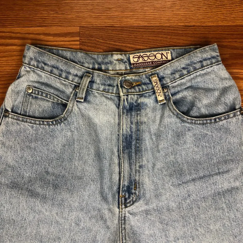 Vintage 1980s 80s Sasson Jeanswear Tapered Leg Mom Jeans Sz 8